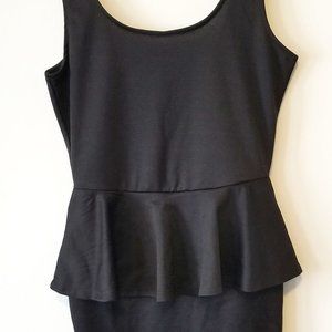 Urban Behavior Black Peplum Dress
